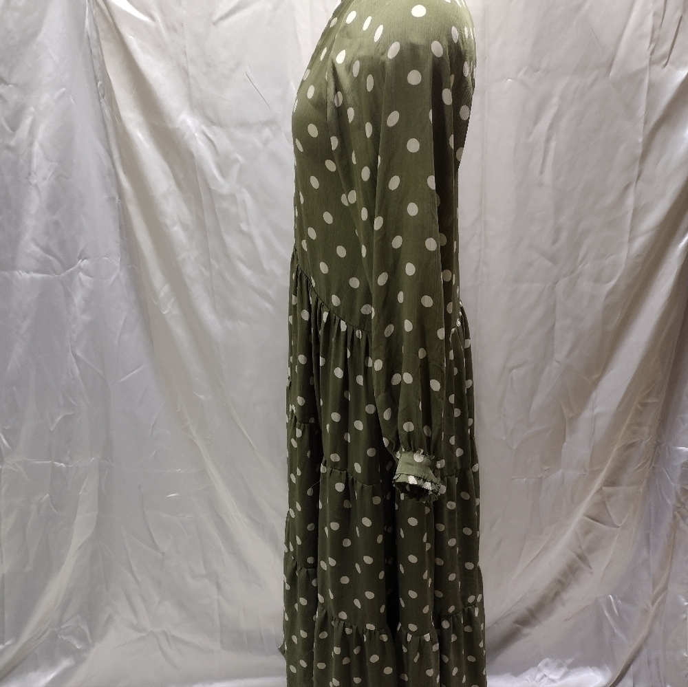 Sister Jane Envy Tiered Ruffle Maxi Dress XS Polka Dots EUC - Picture 4 of 9